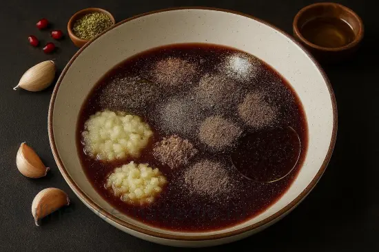 Шашлык из баранины с восточными специями - шаг 2. Приготовление маринада