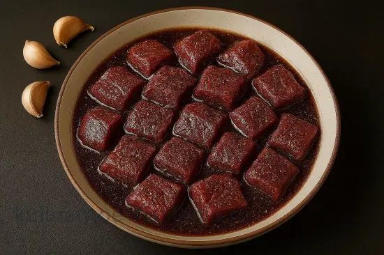 Шашлык из баранины с восточными специями - шаг 3. Маринование мяса