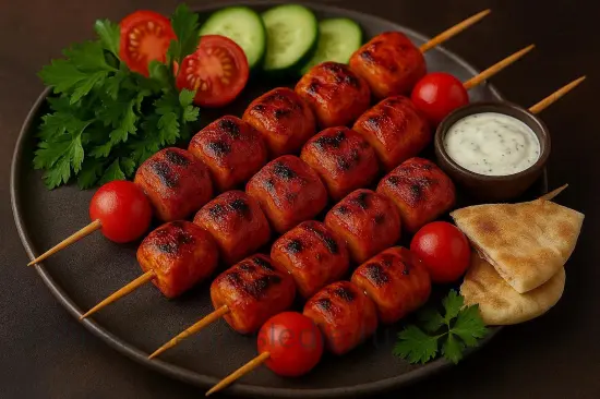 Куриный шашлык в маринаде (сочный, мягкий и ароматный) - шаг 7. Подача