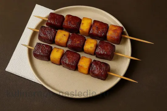 Шашлык из свинины в маринаде с соевым соусом и ананасом - шаг 4 (изображение)