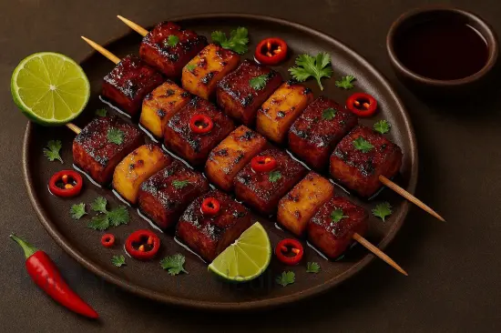 Шашлык из свинины в маринаде с соевым соусом и ананасом - шаг 6 (изображение)