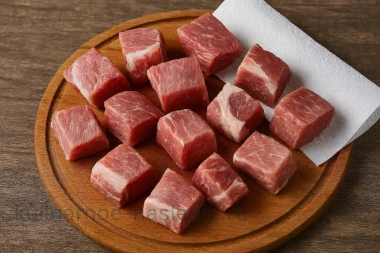 Шашлык из свинины в маринаде с аджикой и базиликом - шаг 1 (изображение)