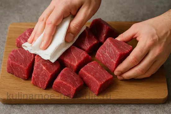 Шашлык из говядины в соево-медовом маринаде - шаг 1 (изображение)