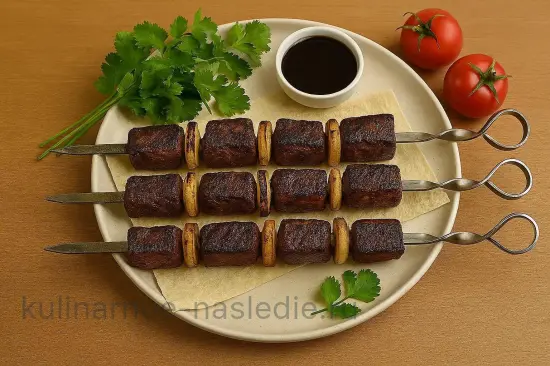 Шашлык из баранины с зирой и луком - шаг 7. Подача