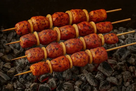 Сочный куриный шашлык с уксусом и луком - Жарка на мангале