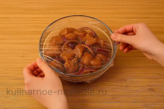 Маринад для шашлыка из индейки с апельсином и розмарином - шаг 5 (изображение)