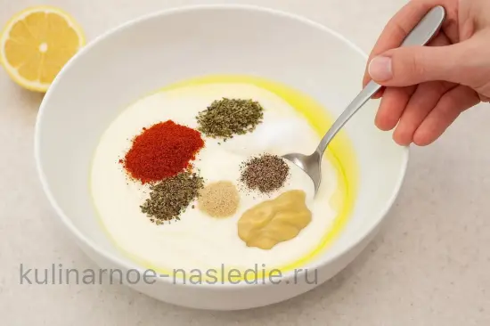 Маринад для шашлыка из индейки с йогуртом и лимоном - шаг 2
