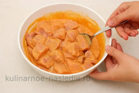 Маринад для шашлыка из индейки с йогуртом и лимоном - шаг 4