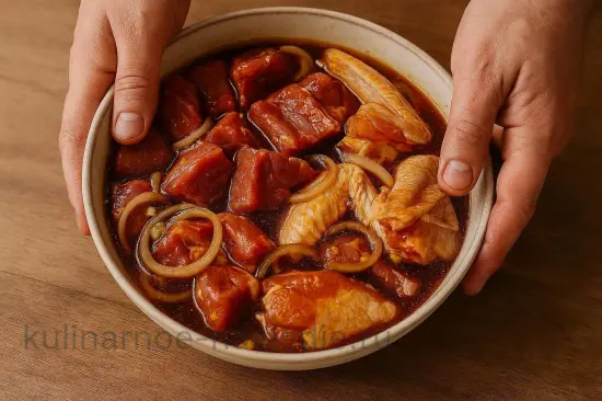 Маринад для шашлыка с колой и цитрусами - шаг 4 (изображение)