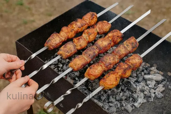 Маринад для шашлыка с кефиром и специями - шаг 6 (изображение)