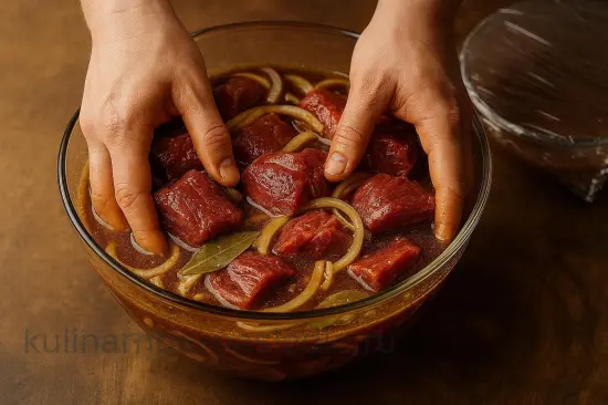 Маринад для шашлыка с пивом и горчицей - шаг 4