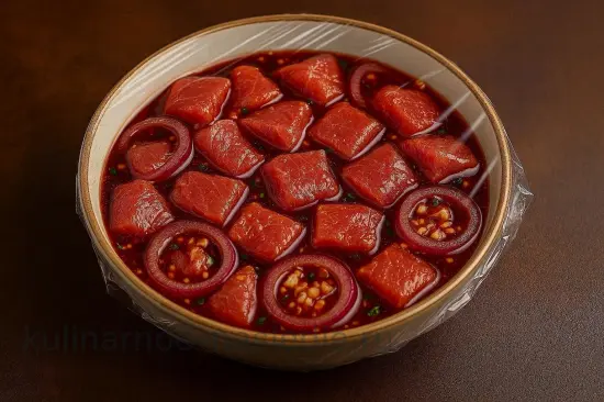 Маринад для шашлыка с хреном и вишневым соком - шаг 4