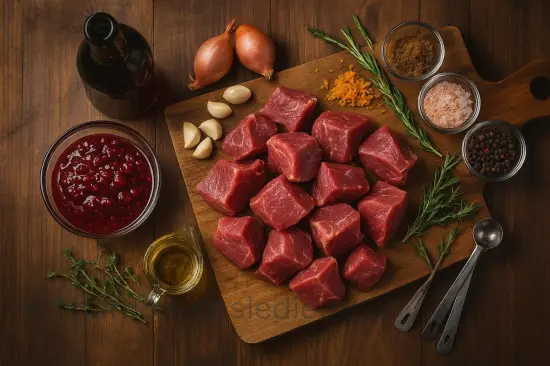 Ароматный маринад для шашлыка с гранатовым соусом и красным вином - шаг 1