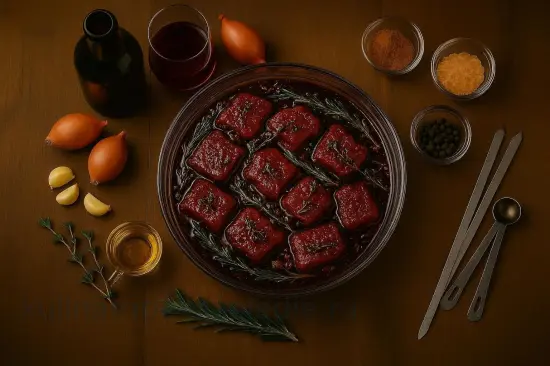 Ароматный маринад для шашлыка с гранатовым соусом и красным вином - шаг 5