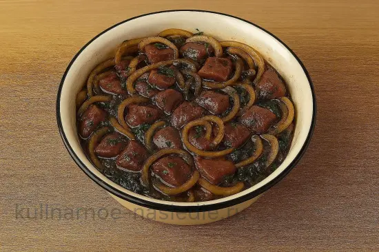 Маринад для шашлыка из баранины с гранатовым соком и луком - шаг 6