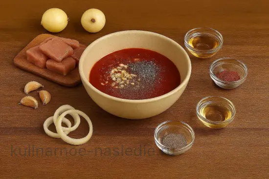 Пикантный кетчуповый маринад для шашлыка - шаг 3