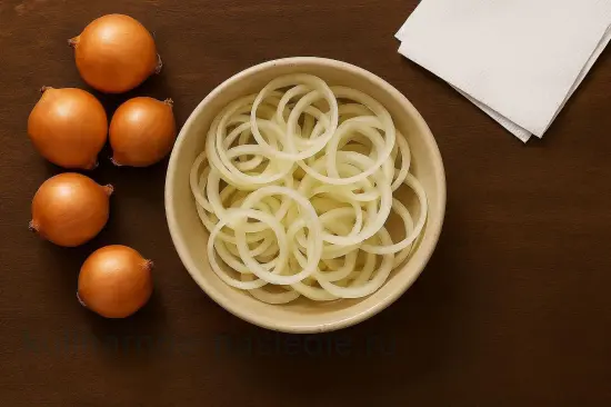 Классический маринад для шашлыка из свинины с луком и уксусом - шаг 2 (изображение)