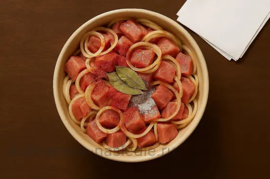 Классический маринад для шашлыка из свинины с луком и уксусом - шаг 3 (изображение)