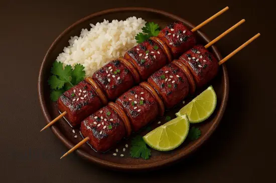 Шашлык из свинины в азиатском маринаде с соевым соусом, мёдом и имбирём - шаг 6