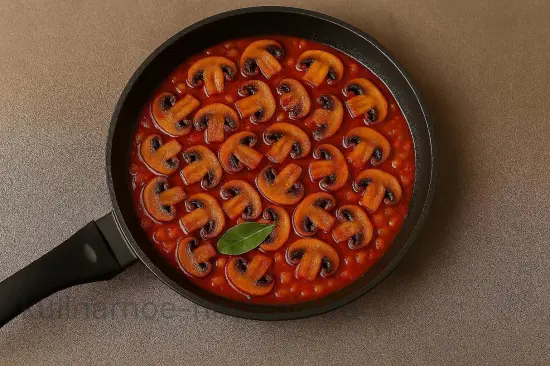 Азу с грибами и картофелем в томатном соусе - шаг 5