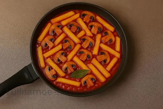 Азу с грибами и картофелем в томатном соусе - шаг 6