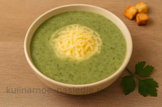 Суп-пюре с плавленым сыром и крапивой - шаг 6 (изображение)