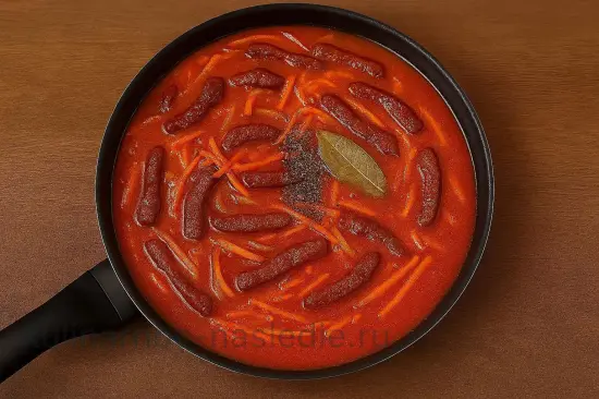 Азу по-татарски с говядиной и маринованными огурцами - шаг 4