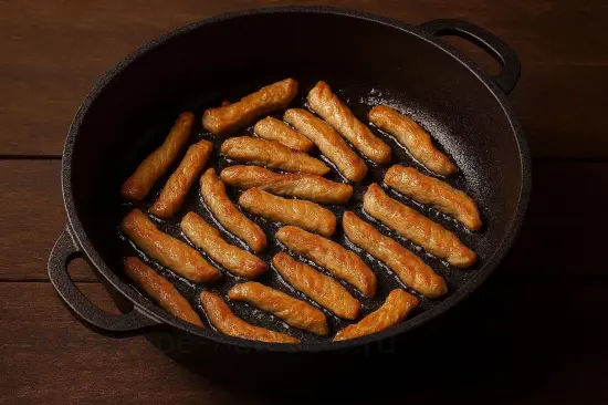 Азу с индейкой и солеными огурцами в казане - шаг 2