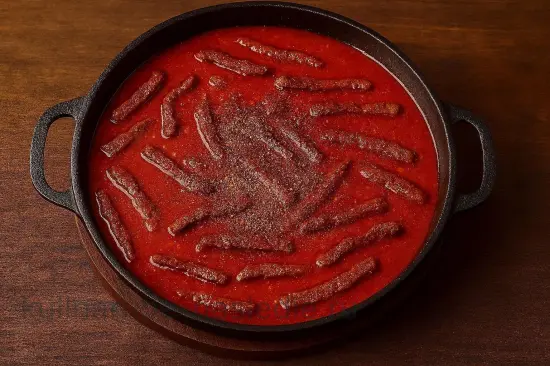 Азу с говядиной и картофелем на сковороде - шаг 4