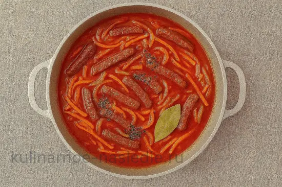 Классическое азу по-татарски с говядиной в казане - шаг 4