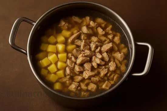 Украинский борщ с уткой и черносливом - шаг 6