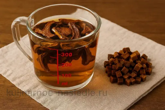 Вегетарианский борщ с лесными грибами - шаг 1. Подготовка грибов