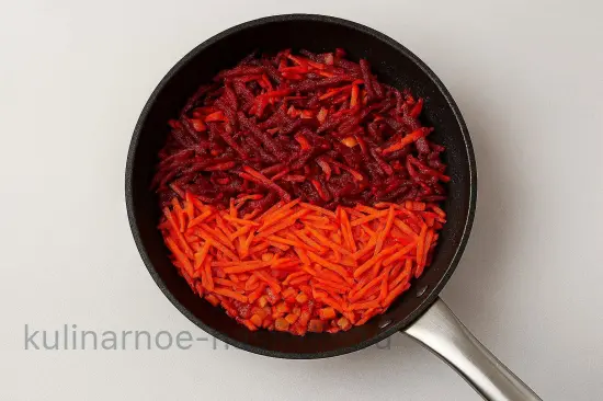 Свежий борщ с капустой и свеклой без мяса - шаг 3