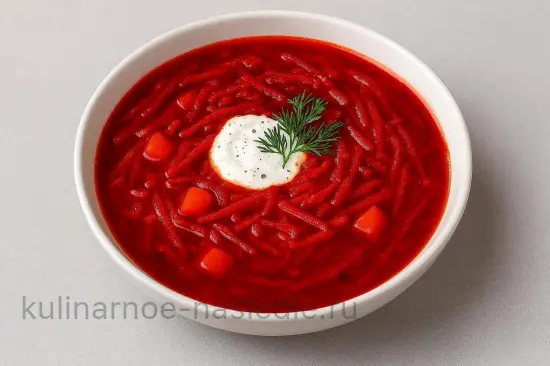 Свежий борщ с капустой и свеклой без мяса - шаг 8