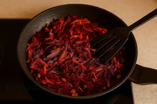 Классический украинский борщ с мясом и свеклой - шаг 3 (изображение)