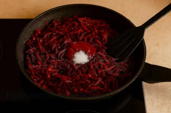 Классический украинский борщ с мясом и свеклой - шаг 4 (изображение)