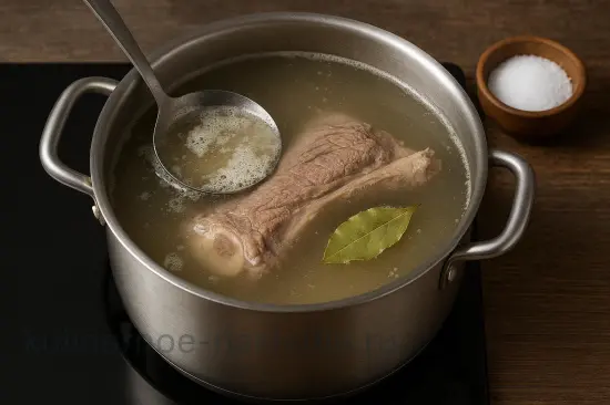 Украинский красный борщ с мясом и капустой - шаг 1 (изображение)