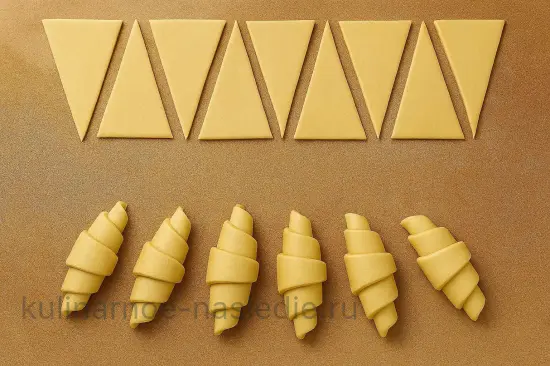 Классические французские круассаны с хрустящей корочкой - шаг 8 (изображение)