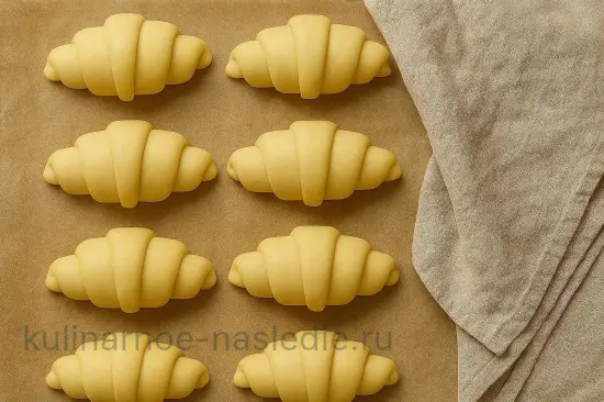 Классические французские круассаны с хрустящей корочкой - шаг 9 (изображение)