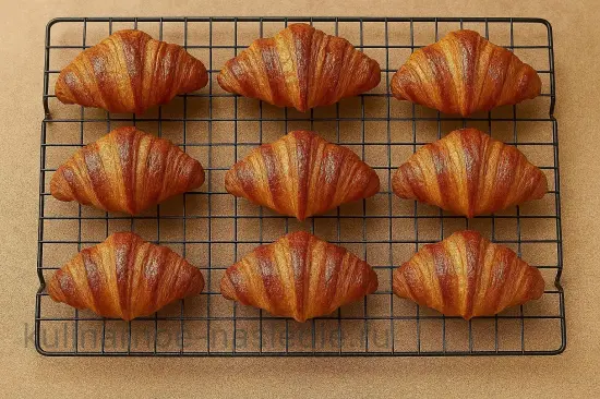 Классические французские круассаны с хрустящей корочкой - шаг 11 (изображение)