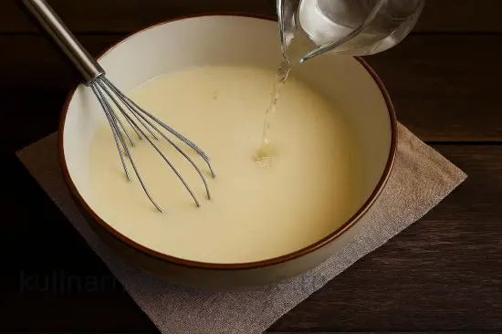 Блины на кефире с дырочками - шаг 3