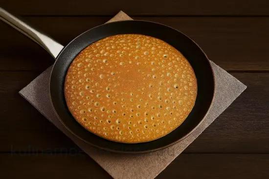 Блины на кефире с дырочками - шаг 6