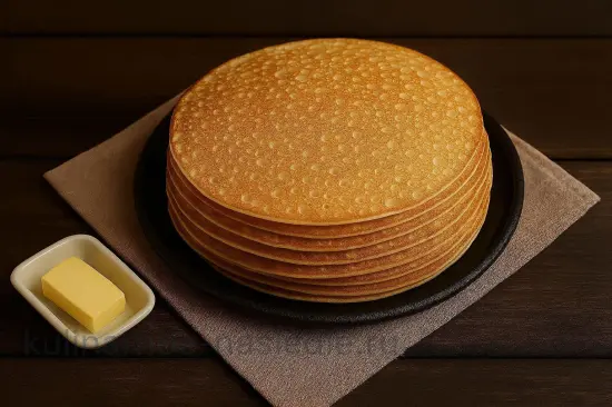 Блины на кефире с дырочками - шаг 7