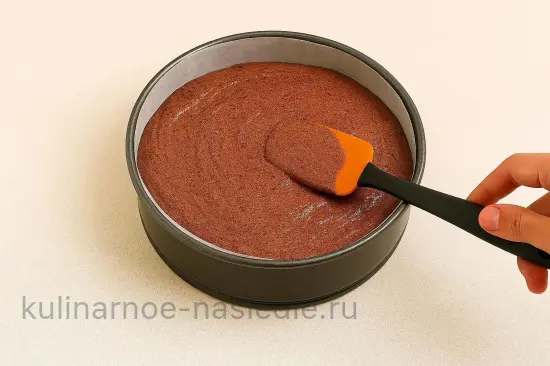 Шоколадный бисквит без муки - шаг 5