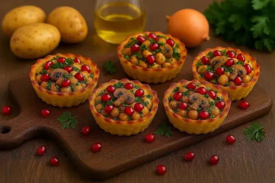 Тарталетки с курицей и грибами - шаг 7 (изображение)