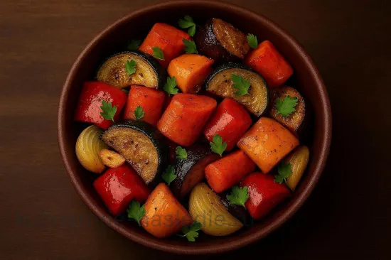 Запечённые овощи с розмарином и чесноком - шаг 5. Подача