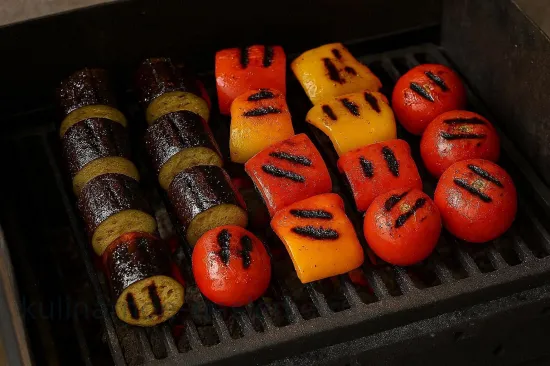 Овощи на мангале по-кавказски с острой аджикой - шаг 5