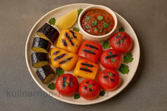 Овощи на мангале по-кавказски с острой аджикой - шаг 7