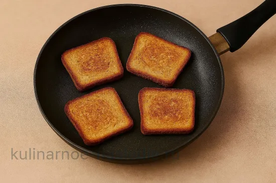 Бутерброды с жареными шампиньонами и луком - шаг 4