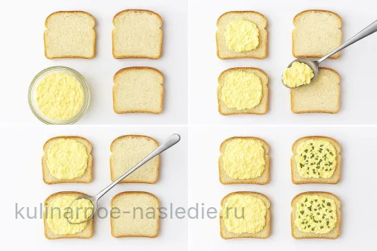 Бутерброды с яйцом и майонезом - шаг 3